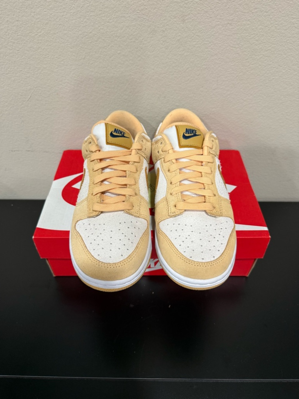 Size 7 - Nike Women’s Dunk Low LX “Gold Suede” - Picture 3 of 5